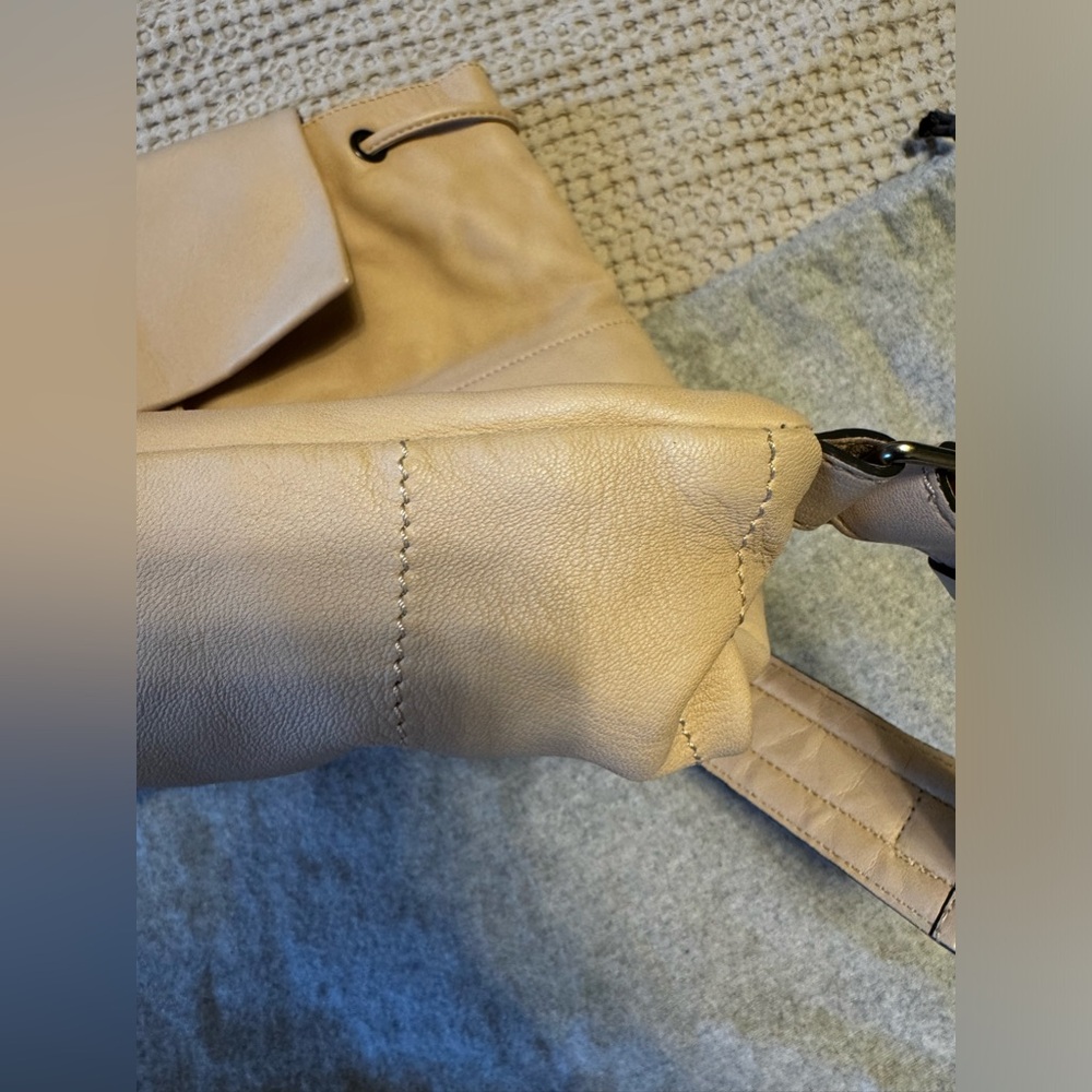 ❌SOLD❌Brunello Cucinelli Lambskin Backpack w/Monili Straps Off White - Picture 8 of 10